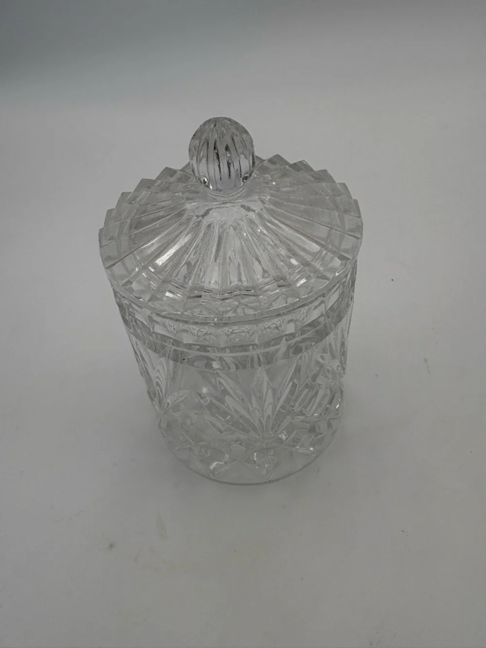 Vintage Clear Small Biscuit Jar